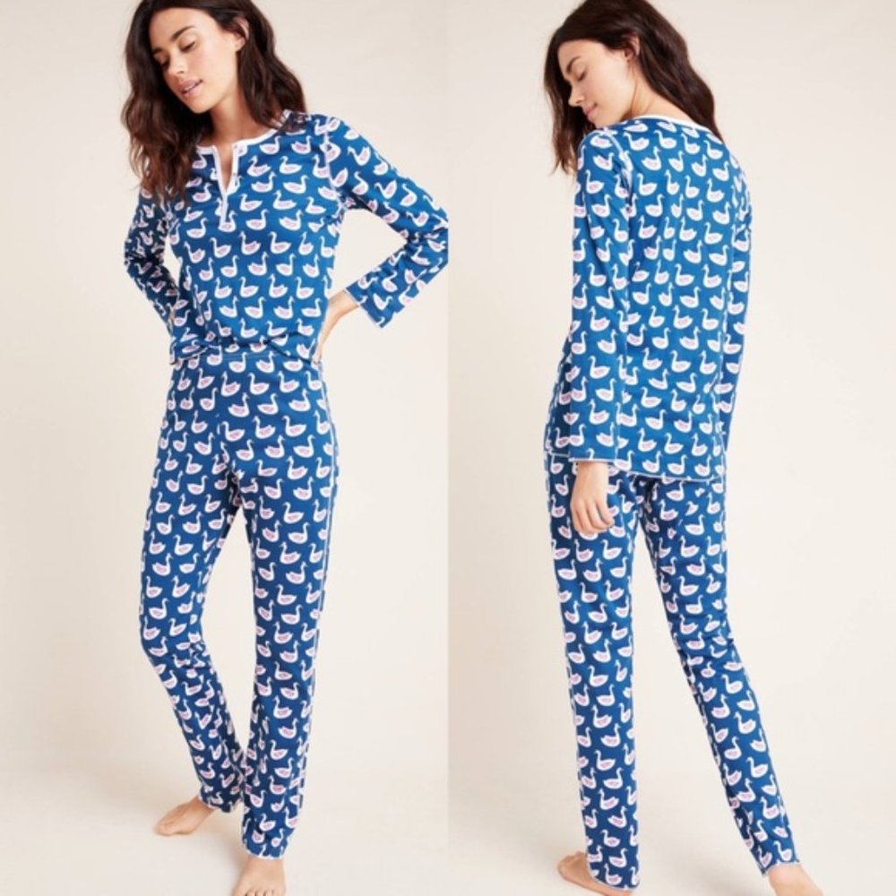 Roberta Roller Rabbit Blue and White Pajama Set